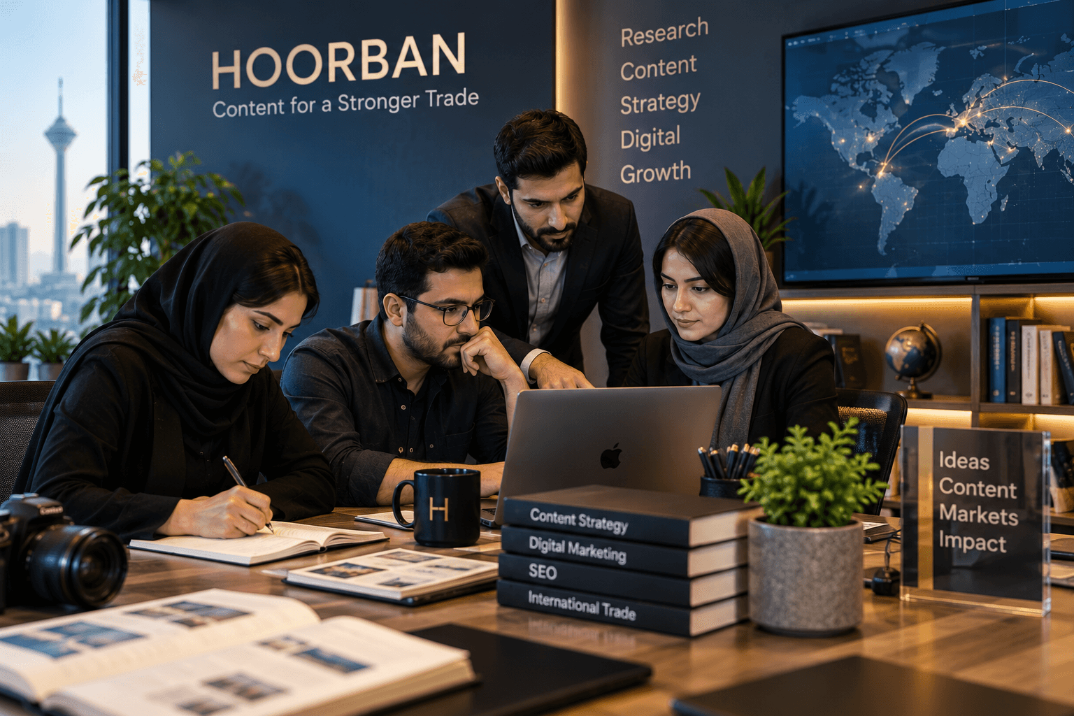 تیم تولید محتوا و دیجیتال مارکتینگ تخصصی هوربان